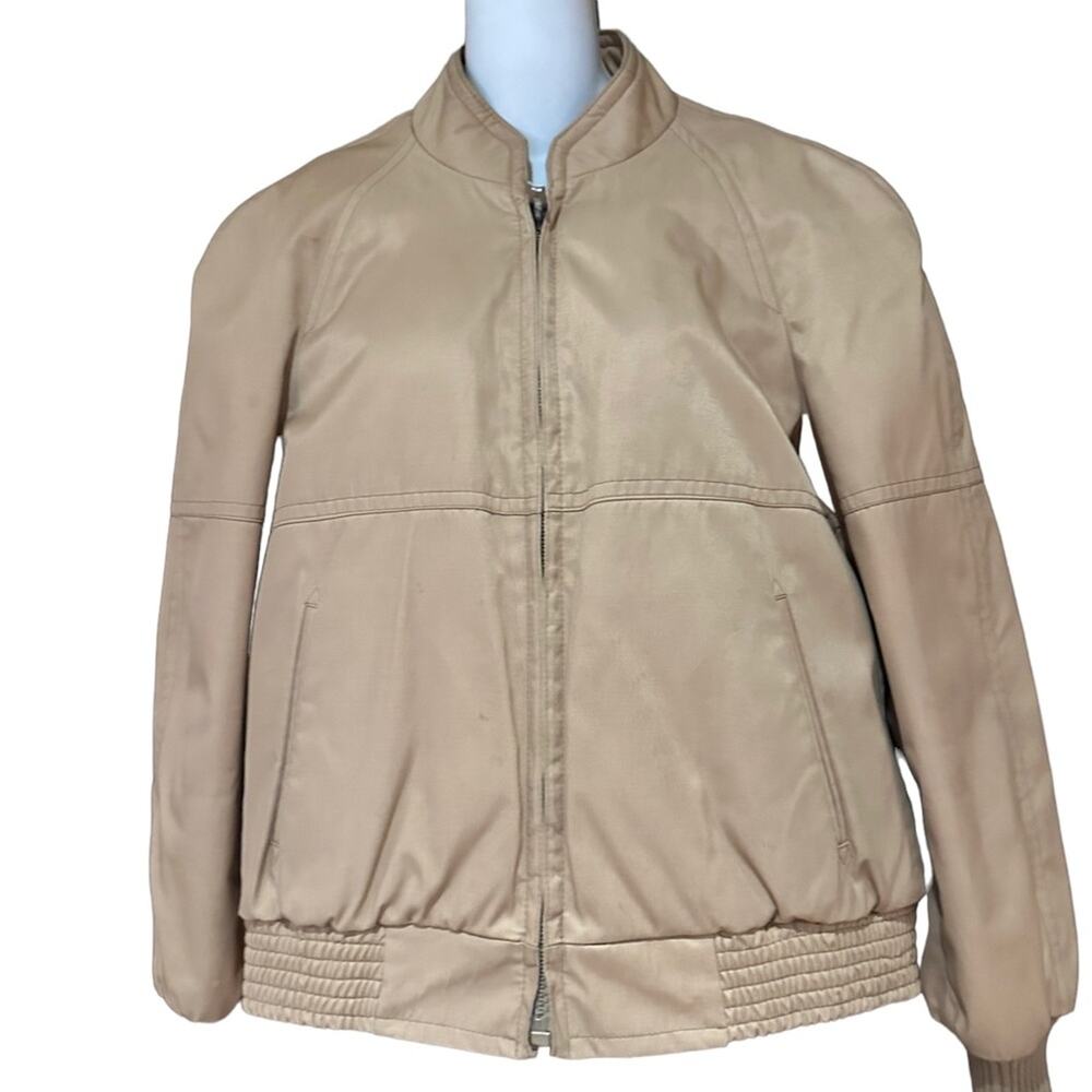 Lakeland Mens Size 40 khaki Full Zip Western Bomber style Jacket/Coat